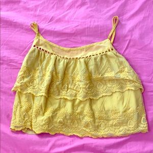 Mustard Yellow Crop Top